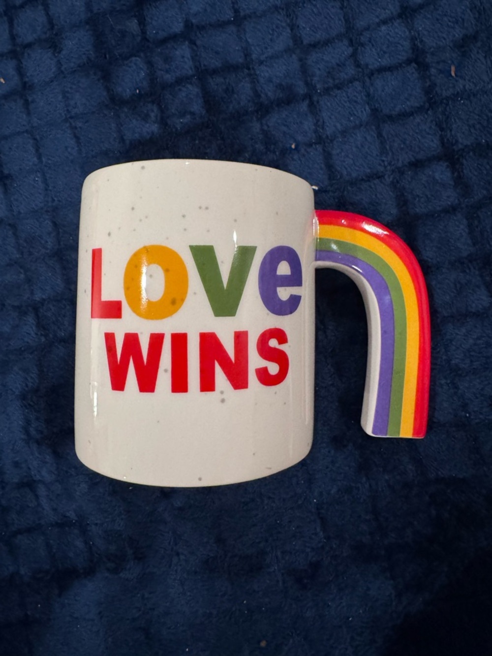 New With Tags World Market Love Wins Pride Rainbow Coffee Mug
